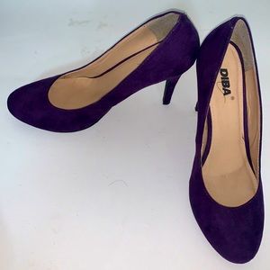 4” Purple Suede High Heel